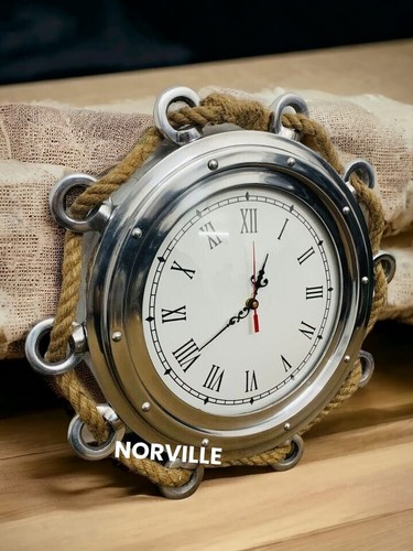 Antike bullauge wanduhr seil - antike,