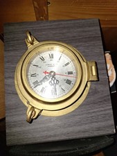 Messinguhr Massiv Bullauge