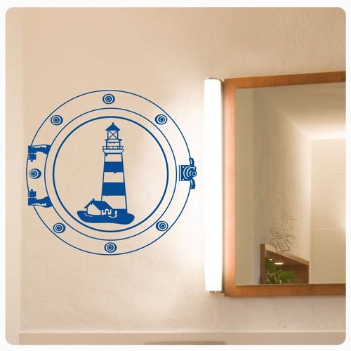 Leuchtturm wandtattoo bullauge - leuchtturm,