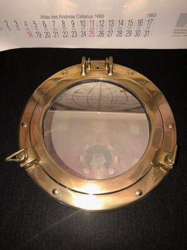 Vintage bullauge mit spiegel - bullauge,