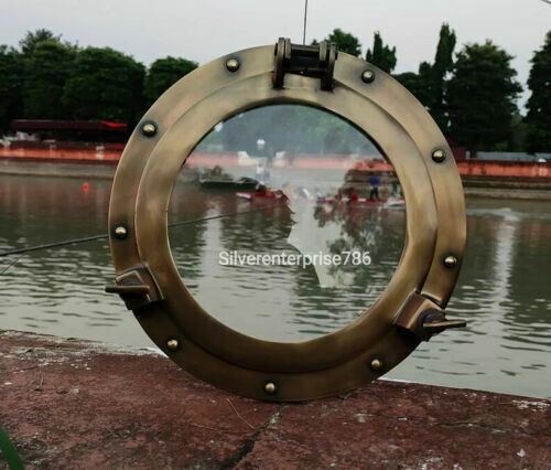 Antik messing maritim - 12,,